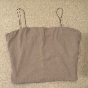 Love Tree Tan Fitted Camisole Top
